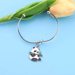 AKTAP Panda Necklace Panda Lover Gifts Infinity Y Necklace Cute Animal Panda Bear Jewelry for Mothers Day Birthday Gift BFF Jewelry