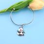 AKTAP Panda Necklace Panda Lover Gifts Infinity Y Necklace Cute Animal Panda Bear Jewelry for Mothers Day Birthday Gift BFF Jewelry
