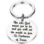 BEKECH Inspirational Gifts Be Who God Meant You to Be and You Will Set The World On Fire Keychain Faith Jewelry Best Friend Encouragement Gift