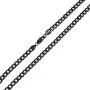 18'' 20'' 24'' 30'' 36'' Inch Mens Stainless Steel Solid Black Color 6mm Flat Classic Cuban Curb Necklace Chain Link Jewelry 18'' 20'' 24'' 30'' 36'' Inch Mens Stainless Steel Solid Black Color 6mm Flat Classic Cuban Curb Necklace Chain Link Jewelry