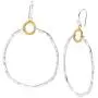Silpada Dynamic Duo Double Circle Drop Earrings in Sterling Silver & Brass Silpada Dynamic Duo Double Circle Drop Earrings in Sterling Silver & Brass