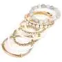 RIAH FASHION Multi Color Stretch Beaded Stackable Bracelets - Layering Bead Strand Statement Bangles RIAH FASHION Multi Color Stretch Beaded Stackable Bracelets - Layering Bead Strand Statement Bangles