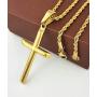 FZTN Jewelry 2mm Diamond Cut 18K Gold or White Gold Plated Twisted Rope Chain Link Necklace for Men Women 18-26 Inches with Strong Solid Clasp