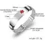 Murinsar Free Custom Engraving Women Mens Stainless Steel Medical Alert Disease Awareness Bracelet Adjustable Emergency ID Bangle for Adults,Kids Murinsar Free Custom Engraving Women Mens Stainless Steel Medical Alert Disease Awareness Bracelet Adjustable Emergency ID Bangle for Adults,Kids