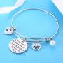 Aunt Bracelet from Niece Nephew Bangle Bracelet Gifts for Auntie Niece Jewelry Aunt Bangle Niece Bracelet