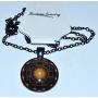 Sri Yantra Yantram Kavach Pendant 1.25'' Inch - Unique - Energized Sacred Gold plated hollowed Sri Yantra Pendant Necklace jewelry in finish