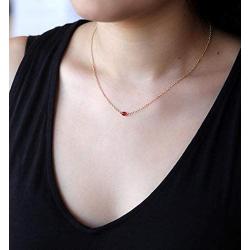 MaeMae Healing Stone Handmade Dainty Necklace | 4mm Genuine Stone