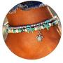 FINETOO Starfish Multilayer Charm Anklet Beads Sea Handmade Boho Anklet Foot Jewelry for Women