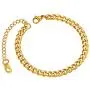 ChainsPro Boys Chain Link Bracelet, 4 mm Width, 16+5CM Adjustable, 18K Gold Plated/316L Stanless Steel/Black-with Gift Box ChainsPro Boys Chain Link Bracelet, 4 mm Width, 16+5CM Adjustable, 18K Gold Plated/316L Stanless Steel/Black-with Gift Box