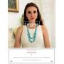 Campion Bohe Turquoises Layered Necklace Silver Beach Turquoise Necklaces Chain Beads Necklace Jewelry for Women and Girls