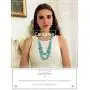 Campion Bohe Turquoises Layered Necklace Silver Beach Turquoise Necklaces Chain Beads Necklace Jewelry for Women and Girls
