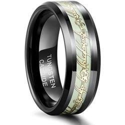 Frank S.Burton 6mm 8mm Celtic Tungsten Rings for Men Women Dragon Design Tungsten Carbide Wedding Band Comfort Fit Size 4-13