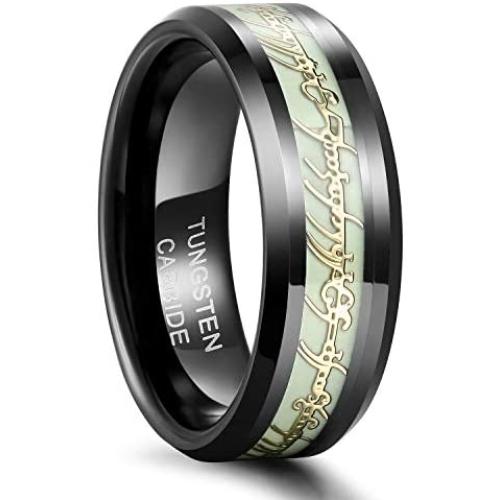 Frank S.Burton 6mm 8mm Celtic Tungsten Rings for Men Women Dragon Design Tungsten Carbide Wedding Band Comfort Fit Size 4-13