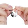 Jovivi 2 Pcs Heart Necklace for Couples Black White Matching Pendant Friendship Distance Magnetic Love Heart Jewelry for Boyfriend Girlfriend Valentines Gifts