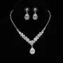 UDORA Crystal Necklace Earrings Bracelet Jewelry Sets for Bridal Bridesmaid Wedding Party UDORA Crystal Necklace Earrings Bracelet Jewelry Sets for Bridal Bridesmaid Wedding Party