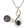 Angelady Mothers Day 100 Language of Love Necklace for Women Girls Jewelry, Rose Gold and Silve Plated Infinity Forever Pendant Necklace for Her
