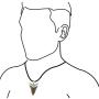 Fossil Giant Great White Shark Tooth Sterling Silver Pendant