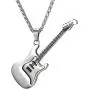 U7 Men Women Guitar Pick Necklace with Adjustable Chain Stainless Steel Music Note/Guitar/Headphone Jewelry Personalized Pendant Gift, with Custom Engrave Service U7 Men Women Guitar Pick Necklace with Adjustable Chain Stainless Steel Music Note/Guitar/Headphone Jewelry Personalized Pendant Gift, with Custom Engrave Service