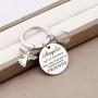 FAADBUK Christian Mustard Seed Friend Keychain Friends Quote Gift Angels Cant Be Everywhere Thats Why God Gave Us Friends Religious Jewelry for Friend Sister Brother