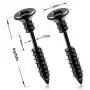 10 Pairs Stainless Steel Edgy Cross Screw Stud Earrings Set Rock Punk Hip-hop Spike Rivet Nail Piercing Jewelry Ear Stud for Men Women Hypoallergenic 10 Pairs Stainless Steel Edgy Cross Screw Stud Earrings Set Rock Punk Hip-hop Spike Rivet Nail Piercing Jewelry Ear Stud for Men Women Hypoallergenic