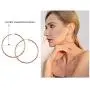 Udalyn 3 Pairs Stainless Big Hoop Earrings Set Clip On Hoop Earrings For Women Large Non Pierced Earring Jewelry 40/50/60mm
