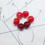 3D Cherry Dangle Earrings vivid Fruit Sweet Jewelry for Women Girls