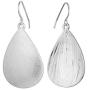 HUIMEI Fishhook Teardrop Earrings with Brushed Finished Dangle Earrings