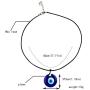 LIU JUN Evil Eye Bracelet for Women Men,Friendship Charms Pendant Glass Turkey Protecting Lucky Necklace Bracelet Set for Teen Girls Girlfriend Jewelry