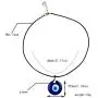 Evil Eye Pendant Necklace For Women Men, Glass Leather Rope Chain Necklace Teen Girls Turkish Protact Lucky Jewelry (2 pcs)