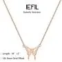 Iefil Initial Butterfly Necklace for Women, 14k Gold Filled Letter Initial Butterfly Pendant Necklace Dainty Butterfly Necklace Butterfly Jewelry Gifts for Women Alphabet A - Z Iefil Initial Butterfly Necklace for Women, 14k Gold Filled Letter Initial Butterfly Pendant Necklace Dainty Butterfly Necklace Butterfly Jewelry Gifts for Women Alphabet A - Z