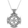 Lemegeton Sun Cross Celtic Cross Pendant Necklace Christian Jewelry Religions Symbol Amulet Talisman Vintage (link necklace)