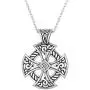 Lemegeton Sun Cross Celtic Cross Pendant Necklace Christian Jewelry Religions Symbol Amulet Talisman Vintage (link necklace)