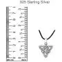 Celtic Knot Necklace Sterling Silver 925 Irish Triquetra Pendant Endless Knot Charm Symbol Norse Jewelry for Women Celtic Knot Necklace Sterling Silver 925 Irish Triquetra Pendant Endless Knot Charm Symbol Norse Jewelry for Women
