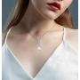 AILAAILA 925 Sterling Silver Natural Moonstone | White Opal Necklace Celtic Knot Cubic Zirconia Pendant with 18 Inch Chain
