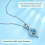 Mothers Day Necklace for Mom Birthday Gifts Forever Love Infinity Sterling Silver December Citrine Birthstone Jewelry Pendant Necklace for Women wife