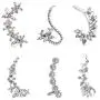 Elegant Rhinestone Flower Ear Cuff Shiny Glamour Bohemian NO Piercing Crystal Earrings Wrap Stud Clip Earrings Lady Birthday Party Wedding Jewelry Elegant Rhinestone Flower Ear Cuff Shiny Glamour Bohemian NO Piercing Crystal Earrings Wrap Stud Clip Earrings Lady Birthday Party Wedding Jewelry