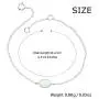 AUBE JEWELRY Hypoallergenic 925 Sterling Silver Trendy and Dainty Oval Shaped Opal Bracelet for Women AUBE JEWELRY Hypoallergenic 925 Sterling Silver Trendy and Dainty Oval Shaped Opal Bracelet for Women