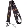 AKTAP Baby Cartoon Jewelry Gift for Baby Cartoon Fans Movie Inspired Neck Lanyard Strap for Keychains Keys Whistles Wallet ID Card Holder