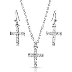 Montana Silversmiths Unwavering Cross Jewelry Set