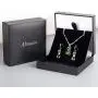 Almusen Little cat Jewelry Set for Women Plating Cubic Zirconia Earrings and Necklace Set Valentines Jewelry Gift Birthday Gift for Mom Women Wife Girls Her
