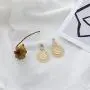 Allzedream Filigree Earrings Dangle Round Gold Hollow Out Disc Drop Allzedream Filigree Earrings Dangle Round Gold Hollow Out Disc Drop