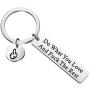 WSNANG Funny Inspirational Gift Do What You Love and Fuck The Rest Keychain Funny Proverbs Gift Friends Quotes Best Friend Appreciation Gift Friendship Jewelry
