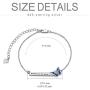 Sunflower Bracelet 925 Sterling Silver with Synthetic Birthstone Sunflower Adjustable Chain Bangle Jewelry Gift For Women Teens Mothers Day Birthday Gifts