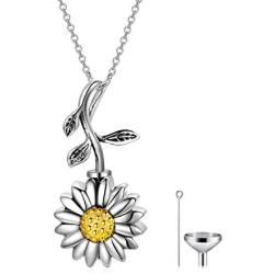 Personalized 925 Sterling Silver Name Urn Bar Disc Necklace Keepsake Ashes Cremation Hair Memorial Jewelry Custom Engraved Message Locket with Cubic Zirconia