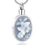 zeqingjw Butterfly Cremation Jewelry for Ashes Memorial Lockets Urn Necklace for Ashes Pendants Stainless Steel Keepsake Jewelry for Ashes