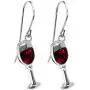 Red Wine Glass Dangle Earrings Dainty Unique Handmade Metal Earrings for Women Girls Jewelry Red Wine Glass Dangle Earrings Dainty Unique Handmade Metal Earrings for Women Girls Jewelry