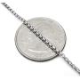 Genuine Solid Sterling Silver Round Box Link .925 Rhodium Heavy-Duty Necklace Chains 1MM - 5MM, 16'' - 30'', Silver Chain for Men & Women, Made In Italy, Next Level Jewelry