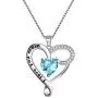 EVER FAITH Mothers Day Birthday Gift 925 Sterling Silver CZ''I Love You Mom'' Heart Pendant Necklace EVER FAITH Mothers Day Birthday Gift 925 Sterling Silver CZ''I Love You Mom'' Heart Pendant Necklace