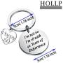 HOLLP Funny Birthday Gift I’m Not 35/50/60 I’m 18 with 17/32/42 Years of Experience Happy 35th 60th Gift Birthday Keychain