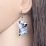 NEWEI Acrylic Unique South American Sloth Earrings Dangle Drop For Women Girl Wild Animal Jewelry Charm Gifts